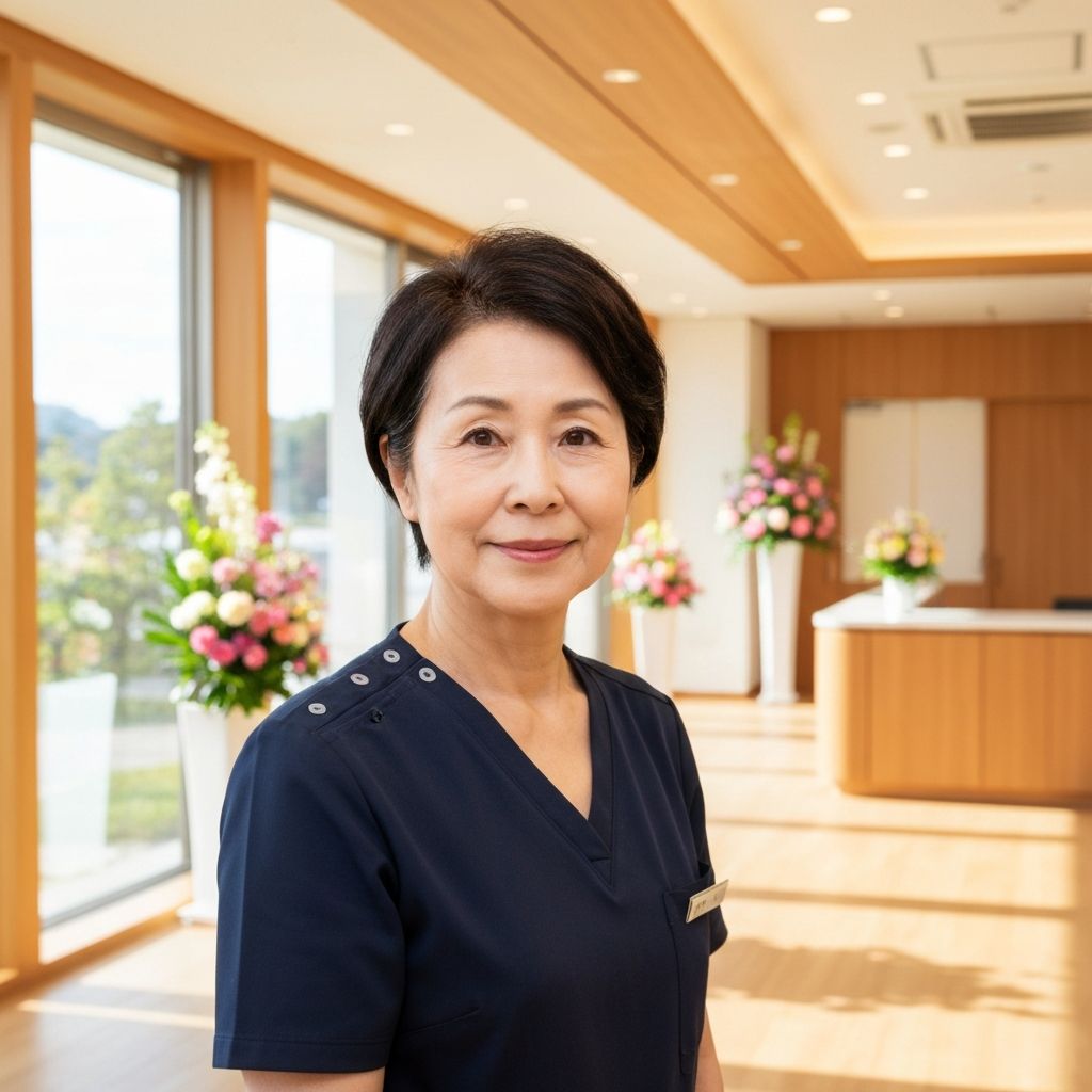 Modern Japanese medical facility interior